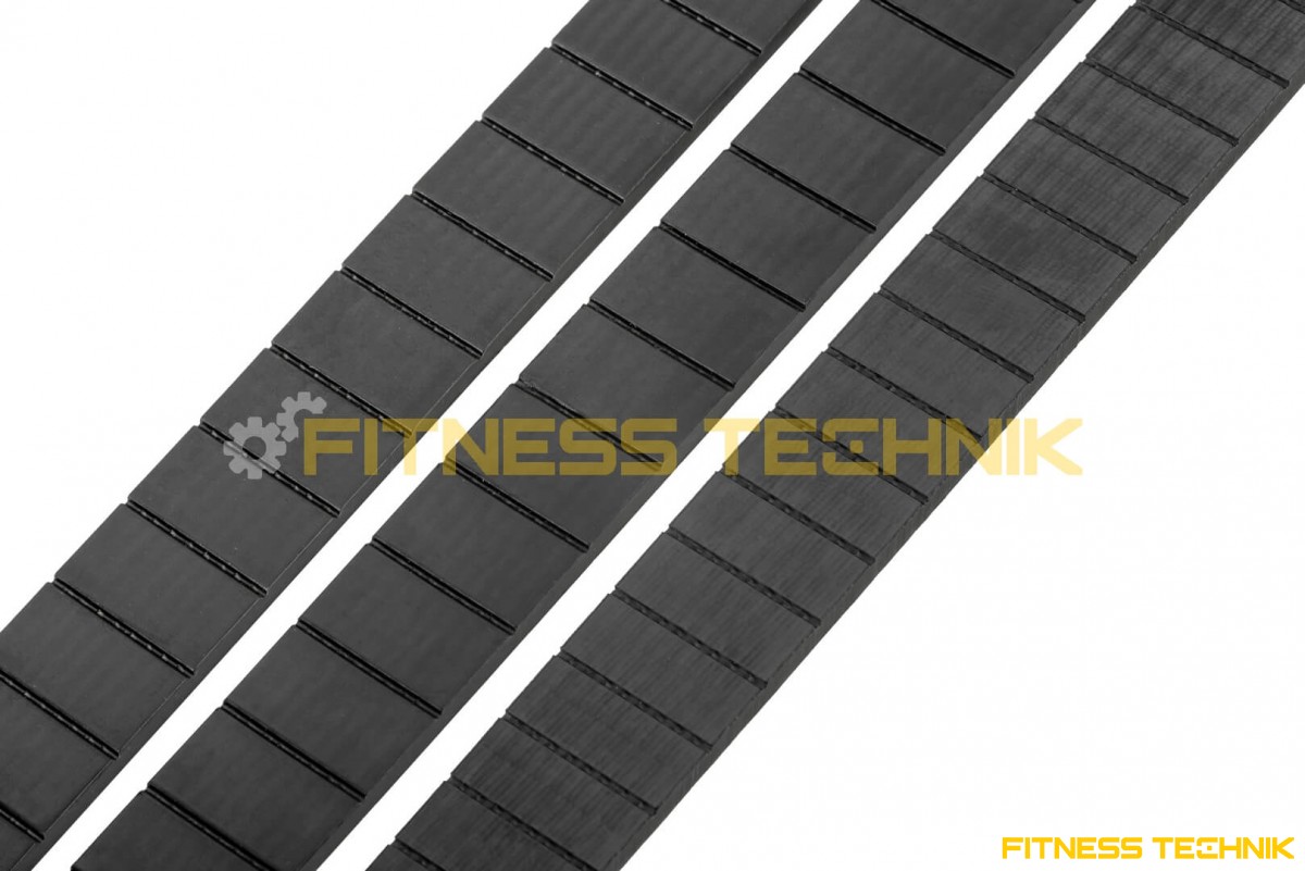 Kevlar belts for fitness machines- profile view